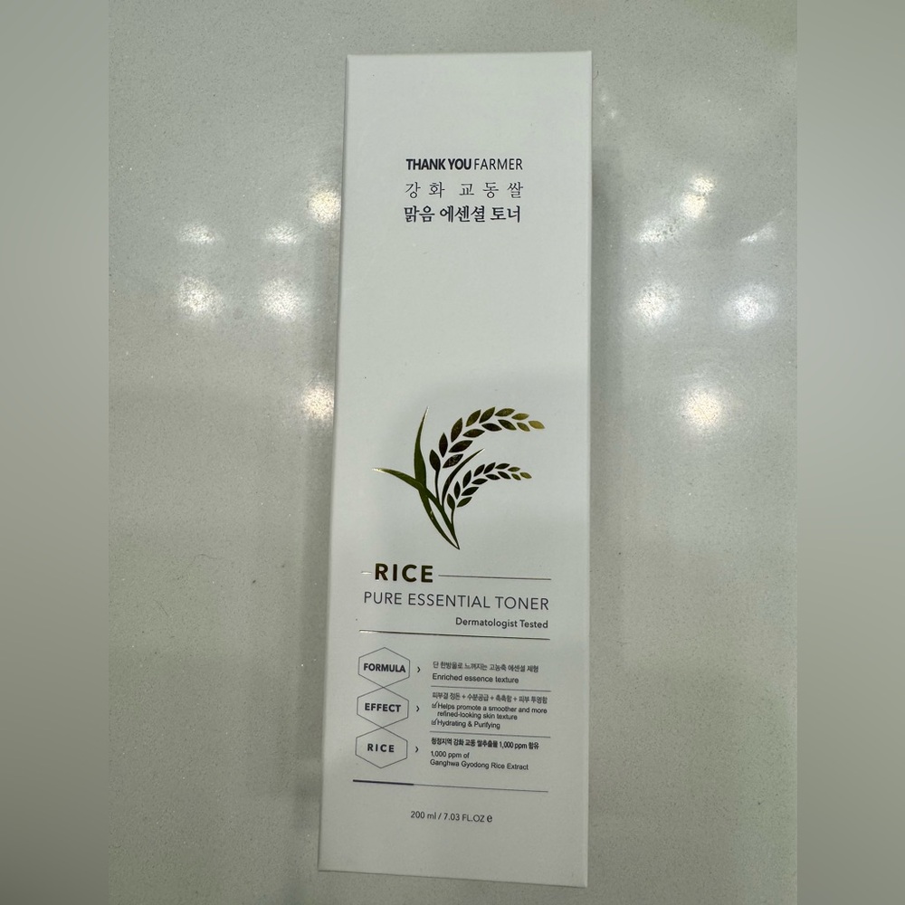 Rice Pure Essential Toner - New and Unopened